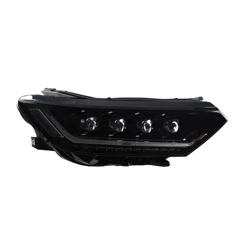 

For VW Passat European Version Magotan B8 2016-2019 Car Front Lamps Assembly Upgrade LED Projector Crystal Four Lens Accessories