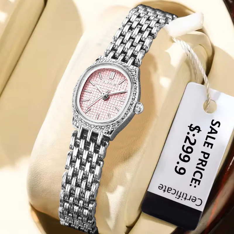

LIGE New Quartz Watch For Women Top Brand Luxury Creative Steel Waterproof Ladies Watch Fashion Elegant Women's Bracelet Watch