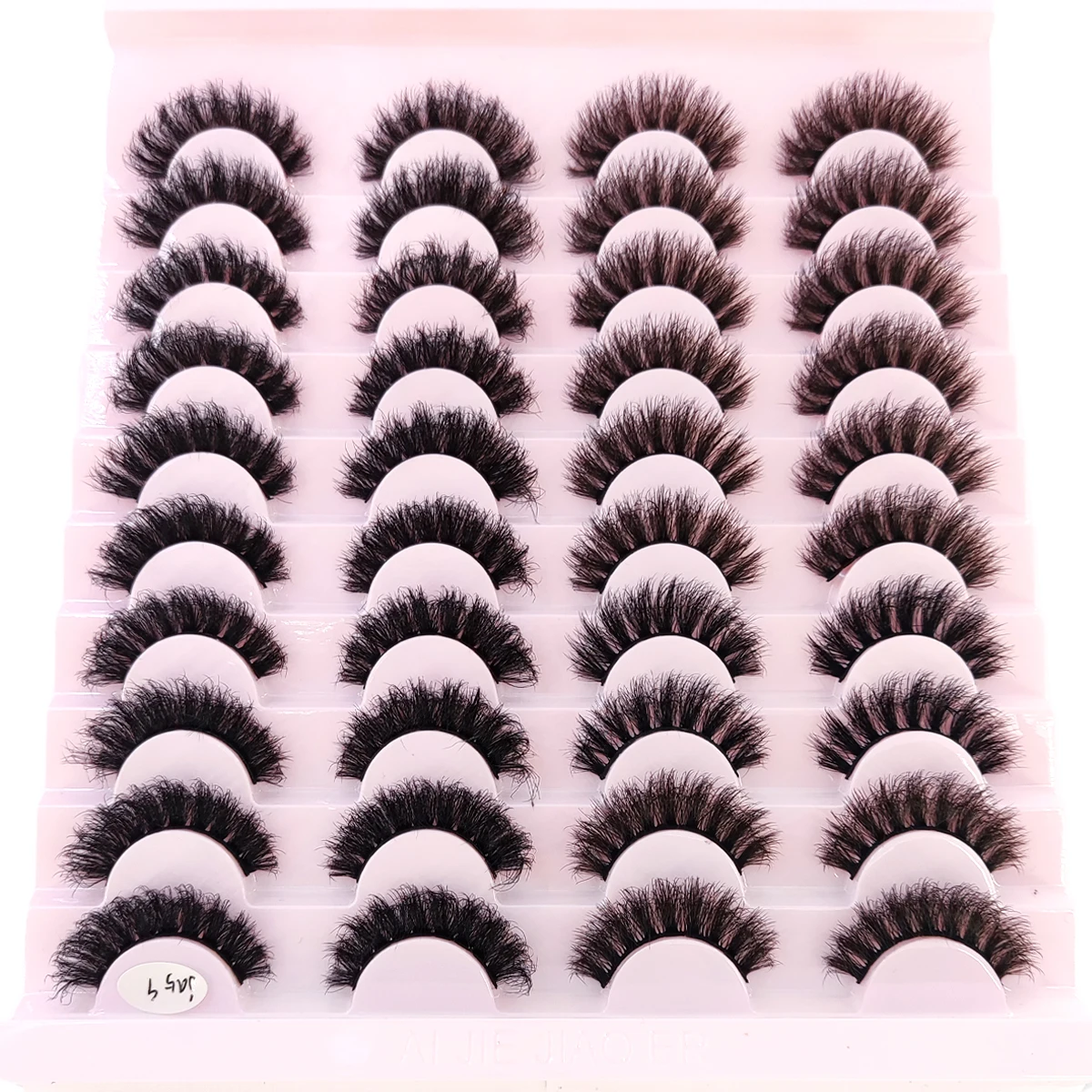 New 20 pairs of 3D artificial mink eyelashes thick and fluffy false eyelashes thick and dramatic cat eye eyelashes long eyelashe