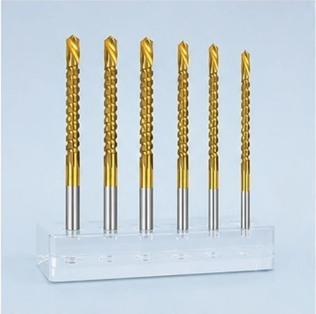 6 pcs Halloween Christmas New Year Metal Drill Bit Sets High Speed Steel Drill Bits Metal Drill Bits Carpenter Drill Bit Twists