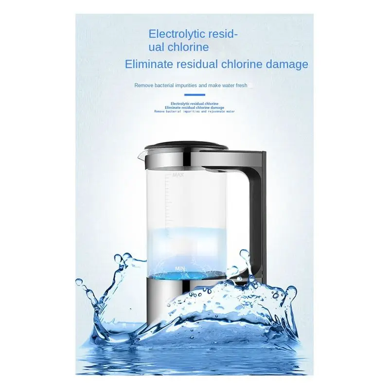 A67M-2L Rich Hydrogen Water Bottle Alkaline Water Ionizer Machine Water Filter Drink Hydrogen Water Generator EU Plug Easy