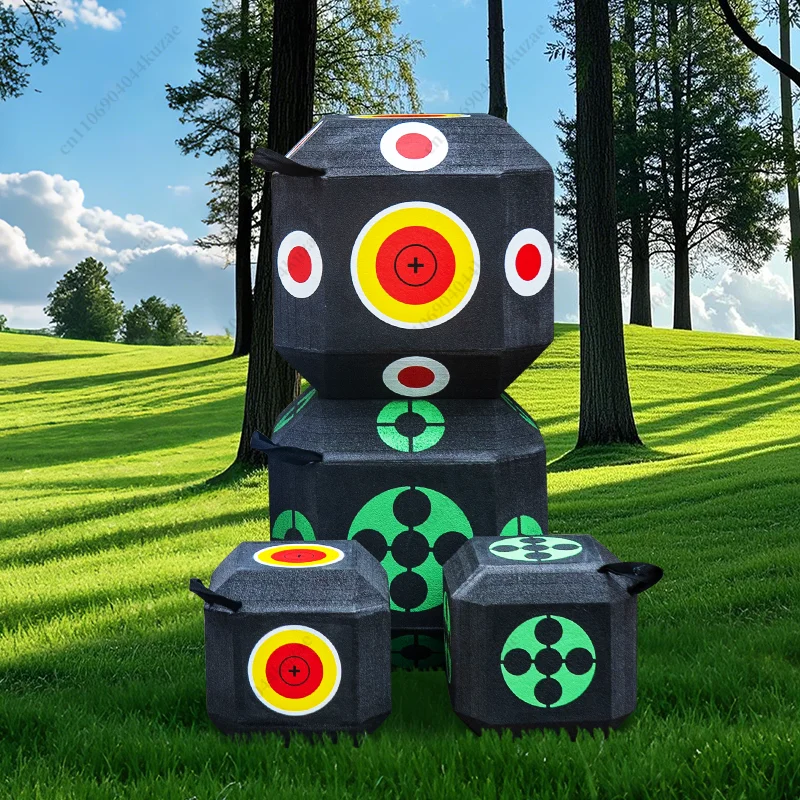 Portable 18-sided 3D Dice Target High Density Outdoor Archery Shooting Practice Target