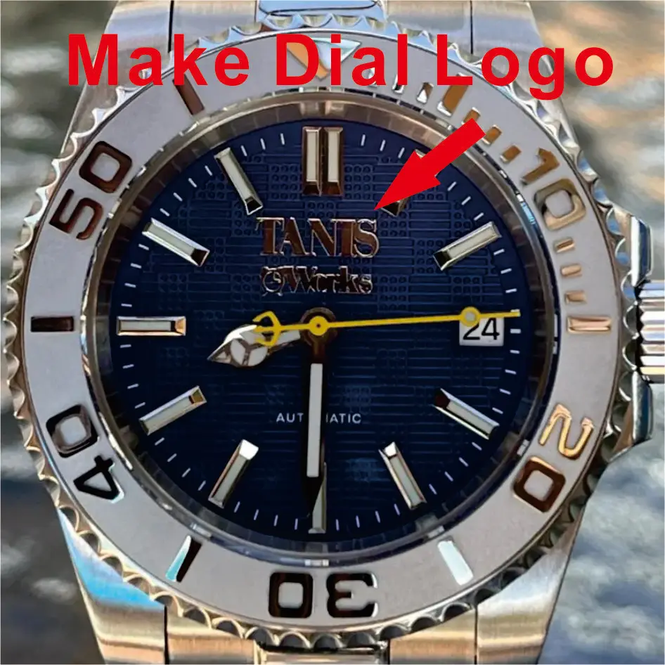 Custom dial Logostickers gold metal transfer silver label small brand mini 3d logo 28.5mm customized DIY name self-adhesive logo