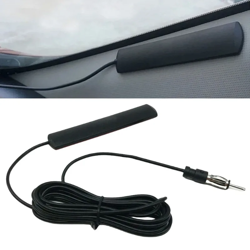 Antena Amplificada Oculta para Automóvil de 5-12 V CC, Antena de Radio Electrónica para Automóvil de 85-860 MHz, Amplificador de Señal AM/FM, Antena para Automóvil y Camioneta