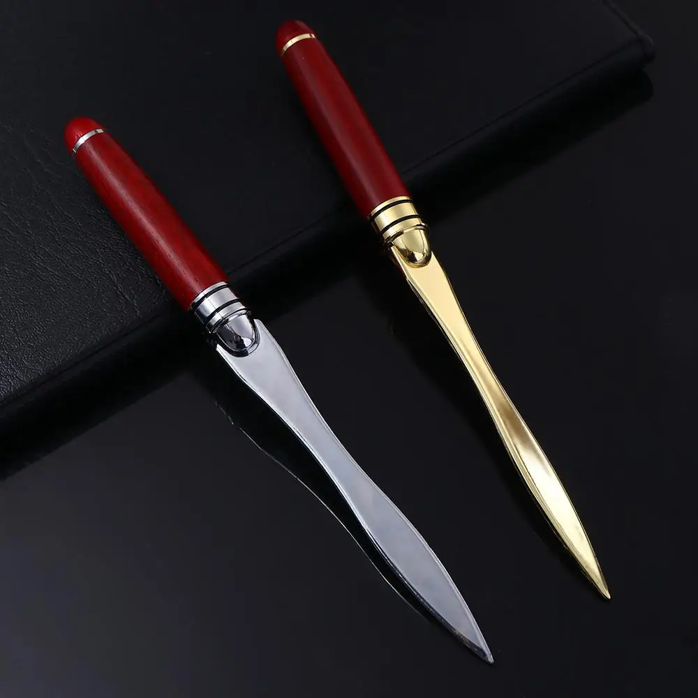 Tool Office School Supplies Student Stationery Wooden Handle Cut Paper Tool Letter Opener Express Opener Envelopes Opener