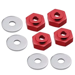 Adaptador de roda de 12mm a 17mm, combinador de cubo de acionamento, furo hexagonal, peças de 6mm para hsp 1/10 1/8 rc carro buggy monster truck