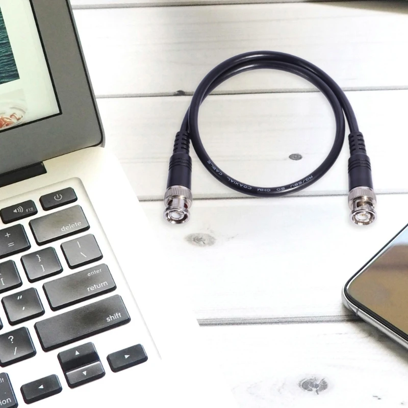 Cáp đồng trục BNC Male sang BNC Male Cáp đồng trục tổn thất thấp Cáp nhảy BNC cho máy phân tích quang phổ dao động kế Modem