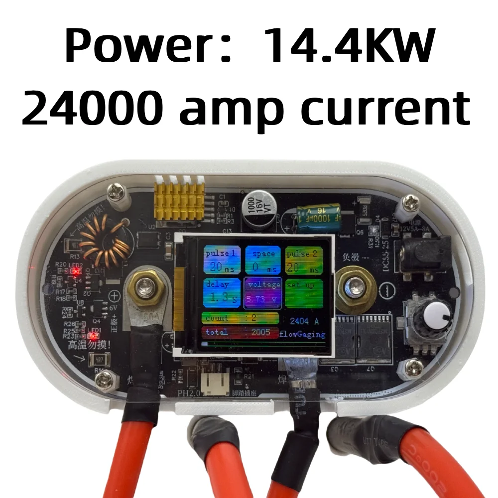 14kw 2400A High Current Double Super Capacitor Spot Welding Machine | 6V Intelligent Digital Display Lithium Battery Welding image 6