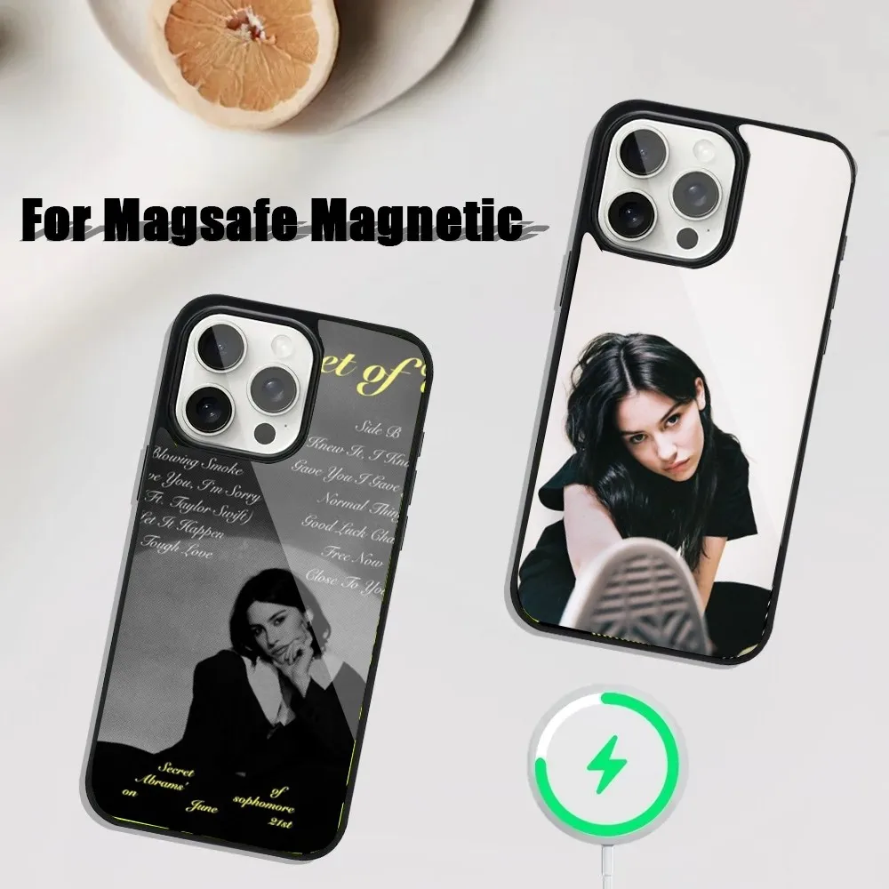 Singer Gracie Abrams Phone Case For iPhone 16,15,14,13,12,11,Plus,Pro,Max Mini Magsafe Magnetic Wireless Charging