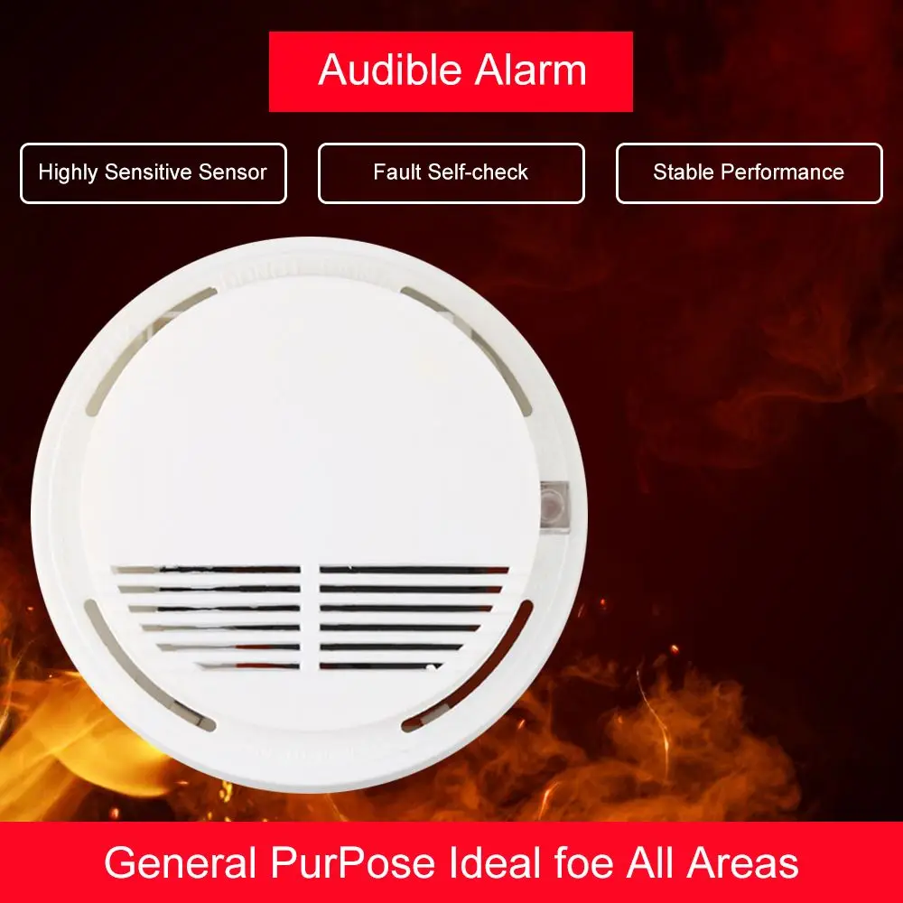 Nieuwe Duurzaam Rookt Mode Gif Gas Sensor Rookmelder Home Security Fire Detection Sensor