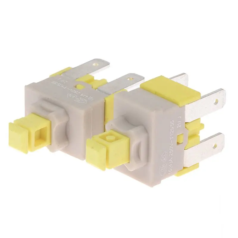 B01C-Power On/Off Switch For Fagor Edesa For Teka Dishwasher 2Pcs 16A 250V AC Power Button
