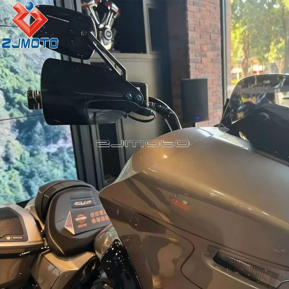ل هارلي بجولة الطريق الإنزلاق CVO 121 FLTRXSE FLTRX 2023 ، 2024 2025 2026 دراجة نارية اليد الحرس حامي المقود درع غطاء
