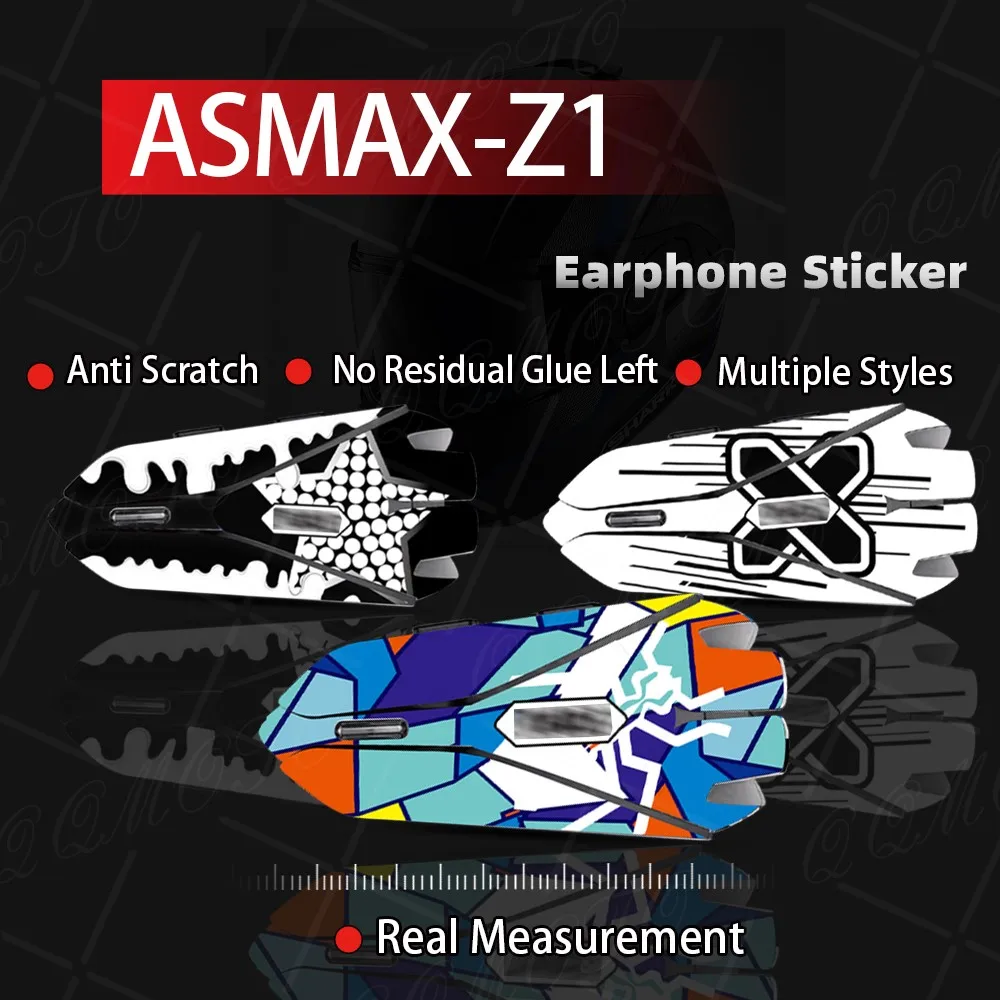 

Мотоциклетный шлем, Bluetooth наушники, защитные наклейки, креативная наклейка для наушников, устойчивая к царапинам, водонепроницаемая для ASMAX Z1 asmax z1