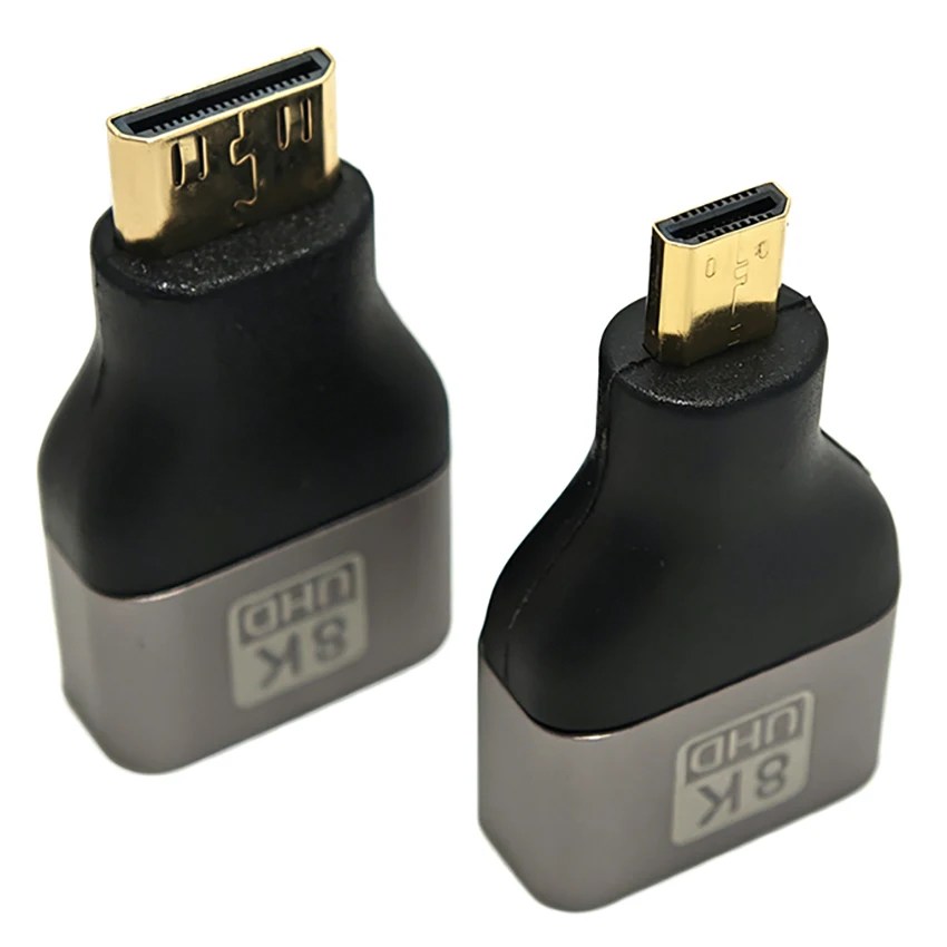8K 60Hz HDMI Female to C Male/D Male Mini/Micro Compatible2.1 Cable Adapter Connector Mini HDMI For Laptop Camera PS4 Monitor