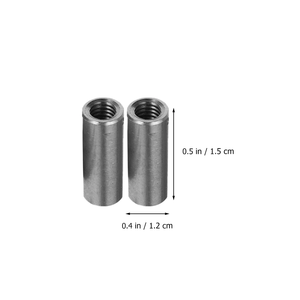 

20Pcs Corrosion Resistant Stainless Steel Coupling Nut Extended Welding Connector Long Cylindrical Rod Bar Nut Durable Threaded