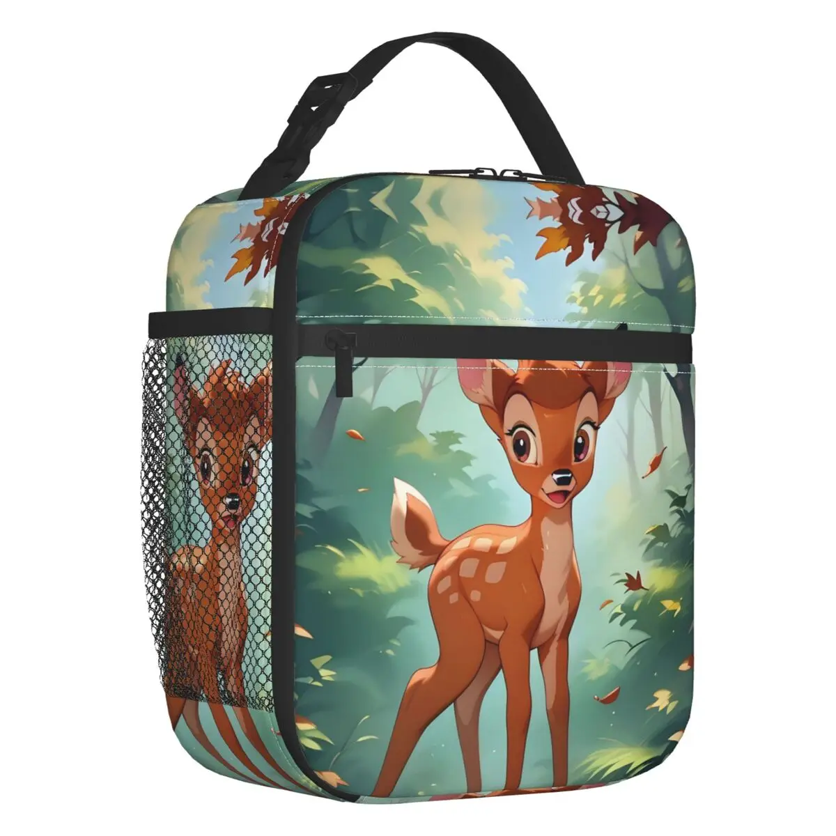 

Bambi Resuable Lunch Boxes Leakproof Classical Printing Animal Thermal Cooler Food Insulated Lunch Bag School Children Student