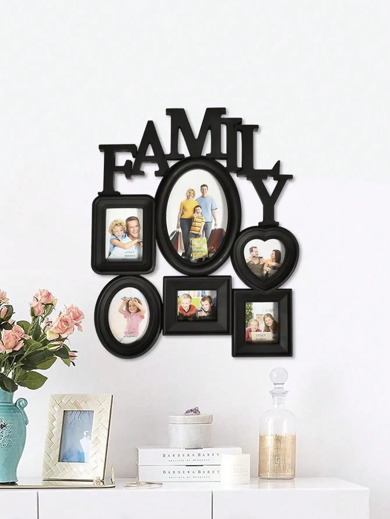 1pc Family Photo Frame Combination Wall Hanging Photo Wall，Living room furniture decoration Photo frame