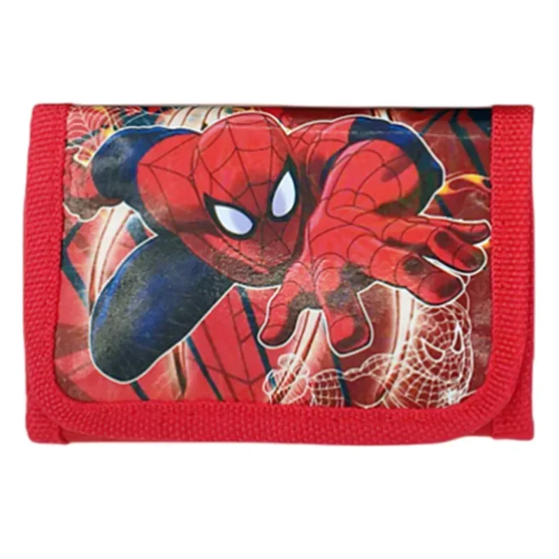 Random one Disney Avengers Spiderman portfel dziecięcy Avengers Mickey Anime rysunek portfel torba na karty portmonetka dzieci chłopcy prezent zabawka