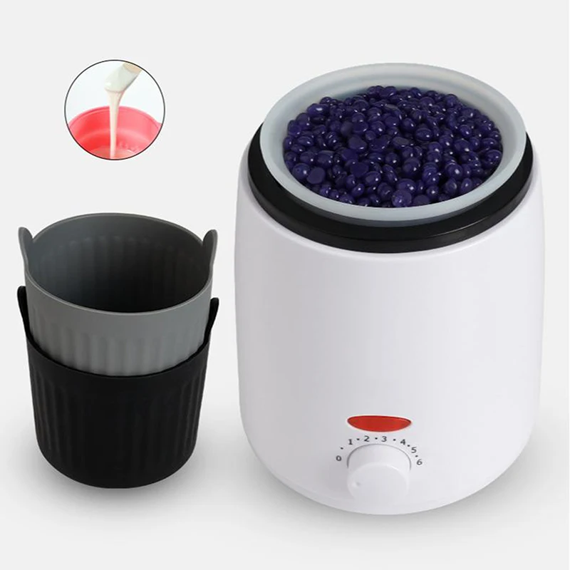 Wax Warmer Heat-resisting Replacement Silicone Bowls Hair Removal Wax With Stirring Stick Non-Stick Pan Hair Removal Beauty