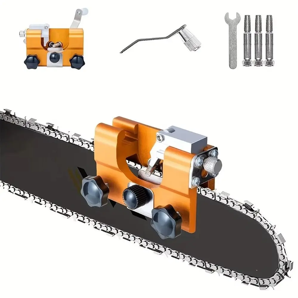 

Portable Hand-cranked Chain Grinder Quick Sharpening for Chain Saws Hand Chain Sharpener Chain Grinder Chain Clamp