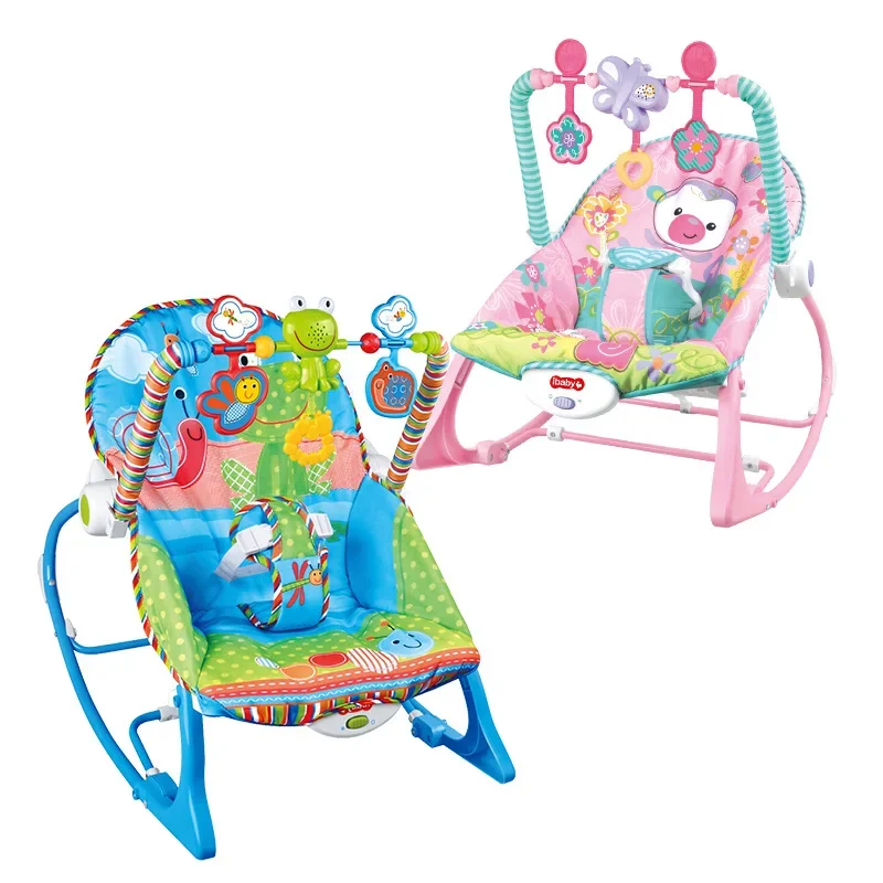 

Multifunctional baby recliner electric music soothing plastic rocking chair baby toy 0-12 months