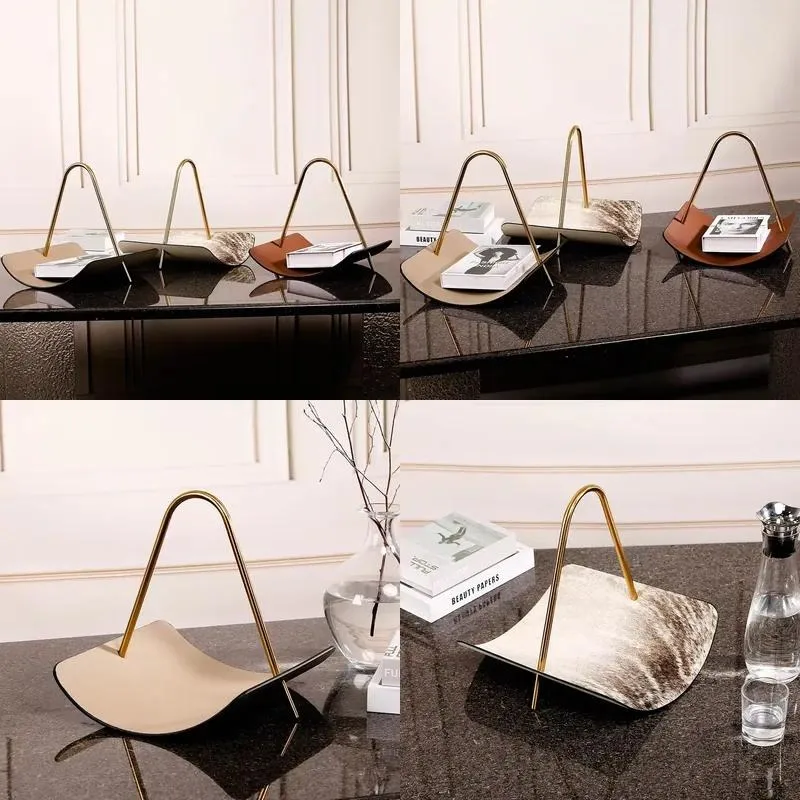 Luxury Iron Horse Hair Magazine Rack Custom Office Accessories Home Interior Decoration Project