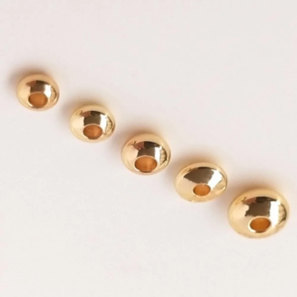 

Медные бусины 14-каратного золота, браслет «сделай сам», бусины счеты, диаметр 3/4/5 мм, прокладка с 100 шт.