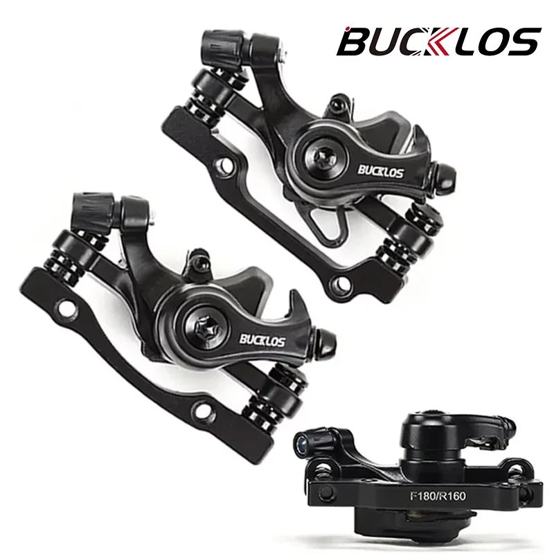 

BUCKLOS Mtb Brake Caliper Aluminum Alloy Bicycle Disc Brake Mountain Bike Mechanical Caliper Disc Brakes Cycling Double Brake