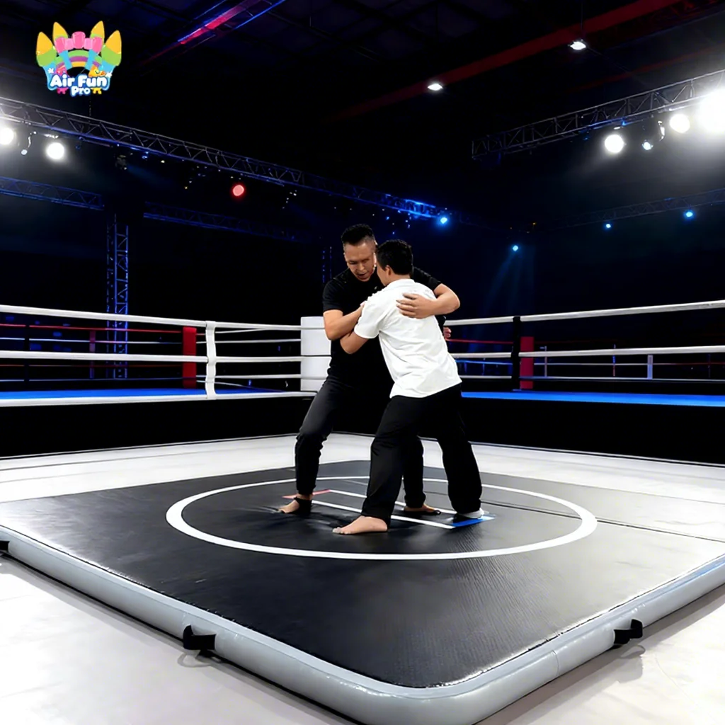 

Outdoor Indoor Inflatable Air Track Tumbling Fighting Competition Gymnastics PVC Gym Jujitsu Mats Inflatable Bouncing Mat
