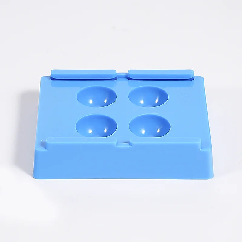 4-Fächer Dental-Komposit-Lichtbox für Farbproben, Schutzkapsel für Veneers, Aufbewahrungsbox für Zahnprothesen und Zahnpatch-Organizer-Werkzeuge – Detail 4