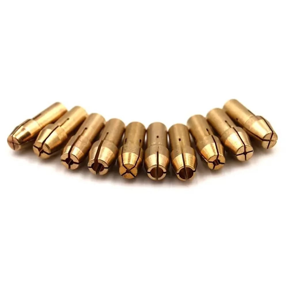 10Pcs Mini Drill Chucks Adapter 0.5mm-3.2mm Dremel Mini Drill Chucks Chuck Adapter Micro Collet Brass For Power Rotary Tool 2023