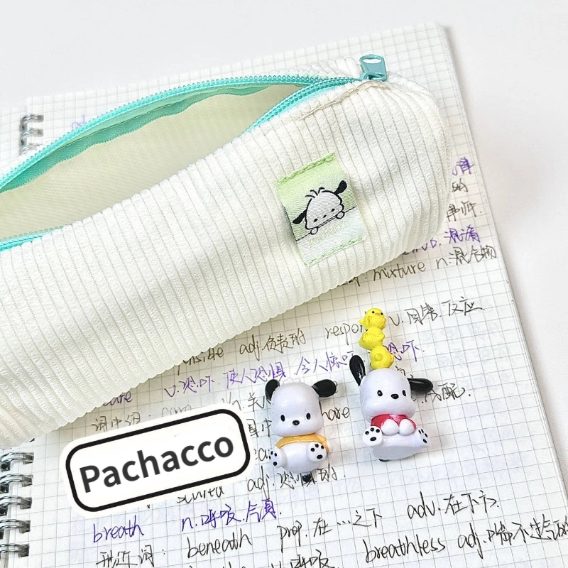 Sanrio My Melody Kuromi Pencil Case Cartoon Hello Kitty Pachacco Stationery Storage Pencil Bags Student Supplies Holiday Gifts