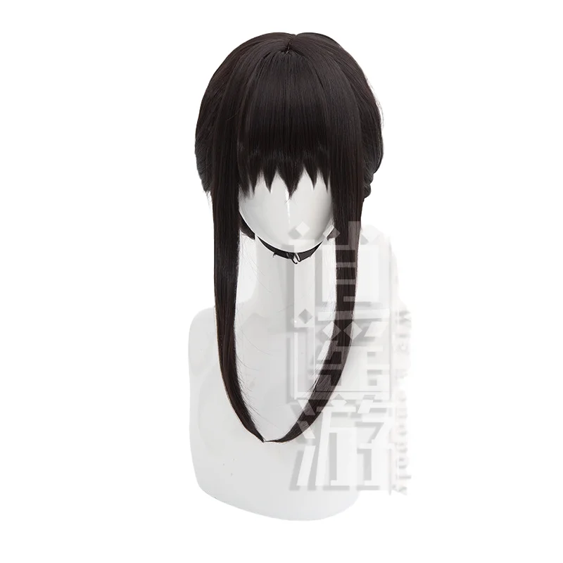CosplayHigh جودة جاسوس X الأسرة يور مزور كوس شعر مستعار 45 سنتيمتر الأسود مقاومة للحرارة الاصطناعية الشعر هالوين حفلة أنيمي تأثيري الباروكات +