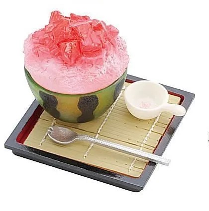 Bandai-Figurine d'Action Japonaise Authentique à l'Échelle Gacha, Jouet Miniature de Glace Pilée, Simulation de Fruits d'Été, Smunvétérans wn ie