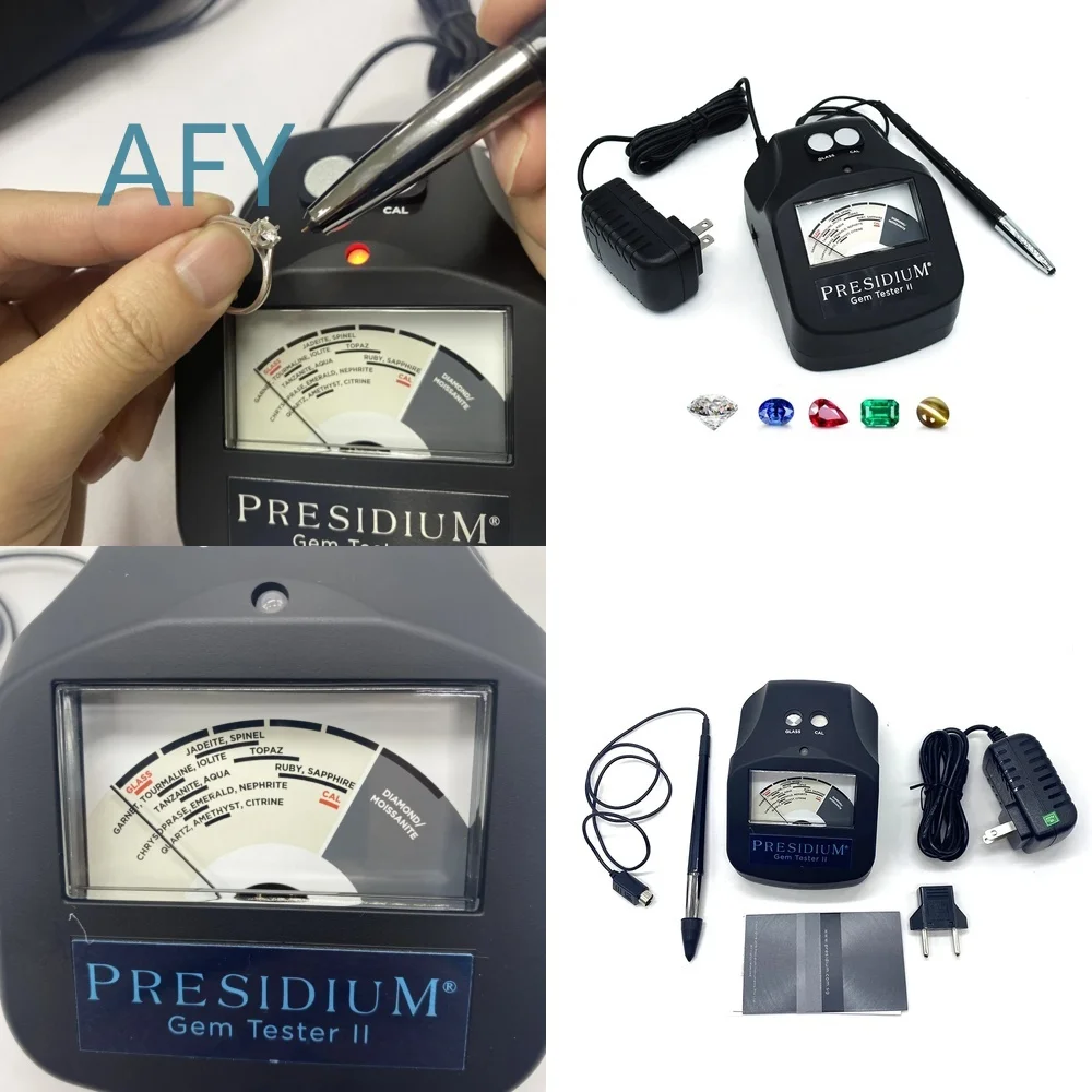 Presidium PGT II for Colored Gemstone Tester Tool Portable Jewelry Testing Device with Digital Display for Gem Identification