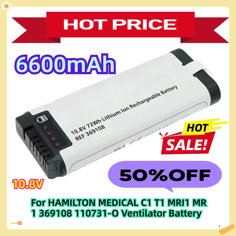 

For HAMILTON MEDICAL C1 T1 MRI1 MR1 369108 110731-O Ventilator Battery