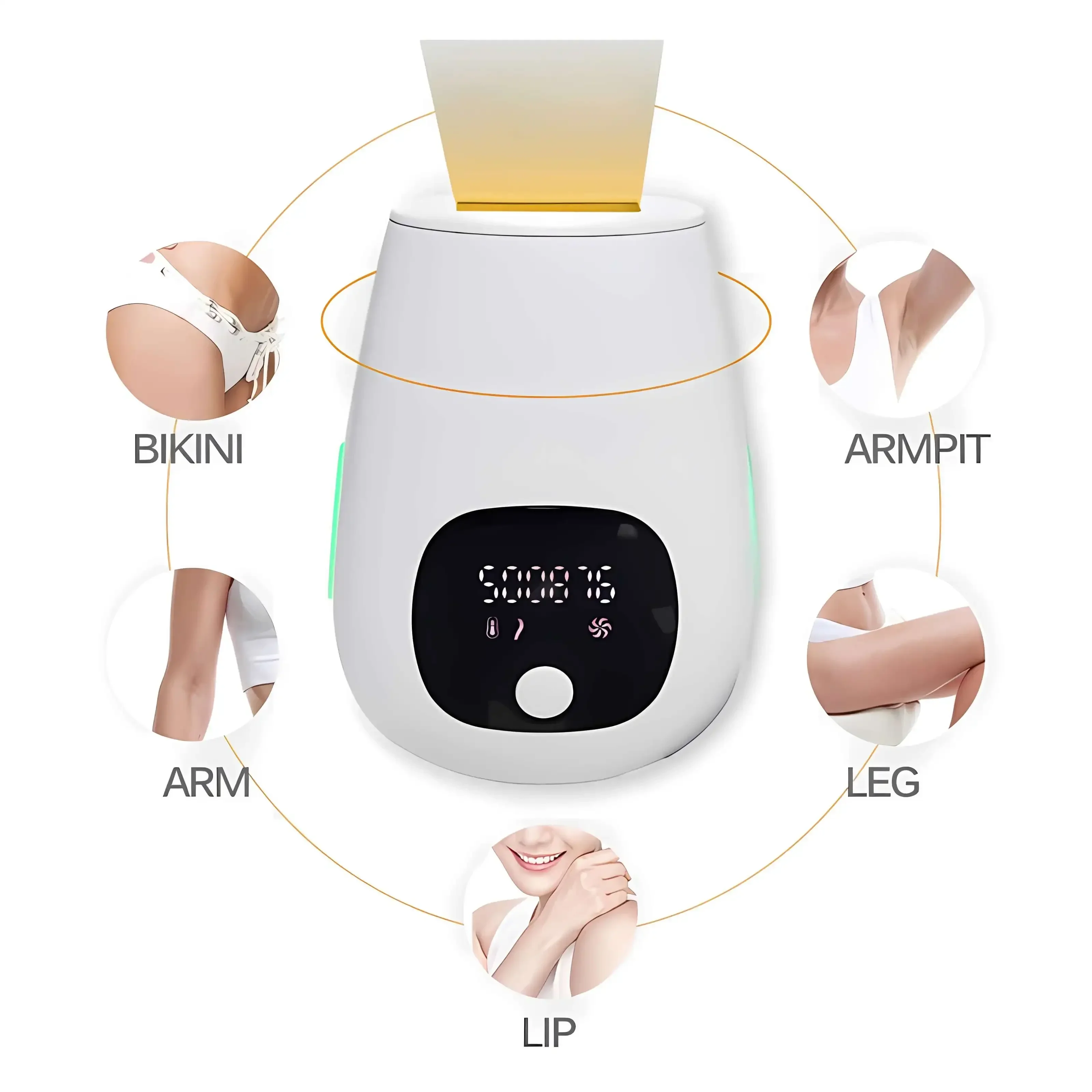 990.000 Blitze IPL-Laser-Haarentfernungsgerät für Frauen, schmerzloser, dauerhafter Haarentferner für den Heimgebrauch, Körper, Bikini und Gesicht