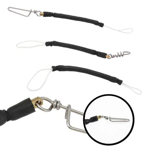 Línea flotante para buceo, pistola de pescar, tubo de látex, pesca submarina, cable de choque, amortiguador para pistola con broche, accesorios de herramientas de pesca