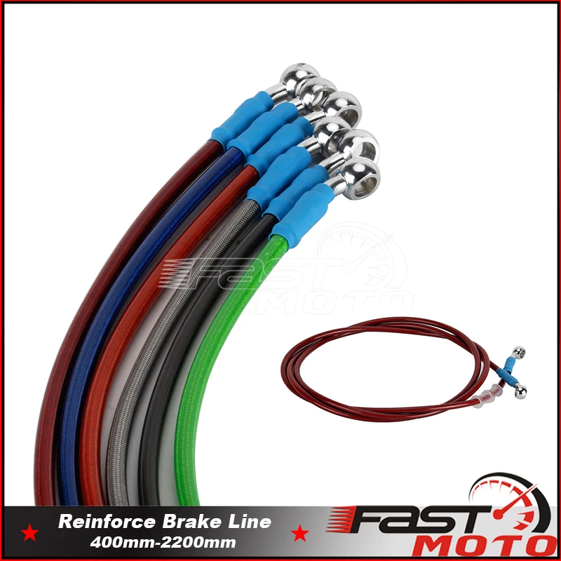 Motorcycle Brake Hose Dirt Bike Braided Steel Hydraulic Reinforce Brake Line Clutch Universal Scooter ATV Moto Oil Tube Pipe