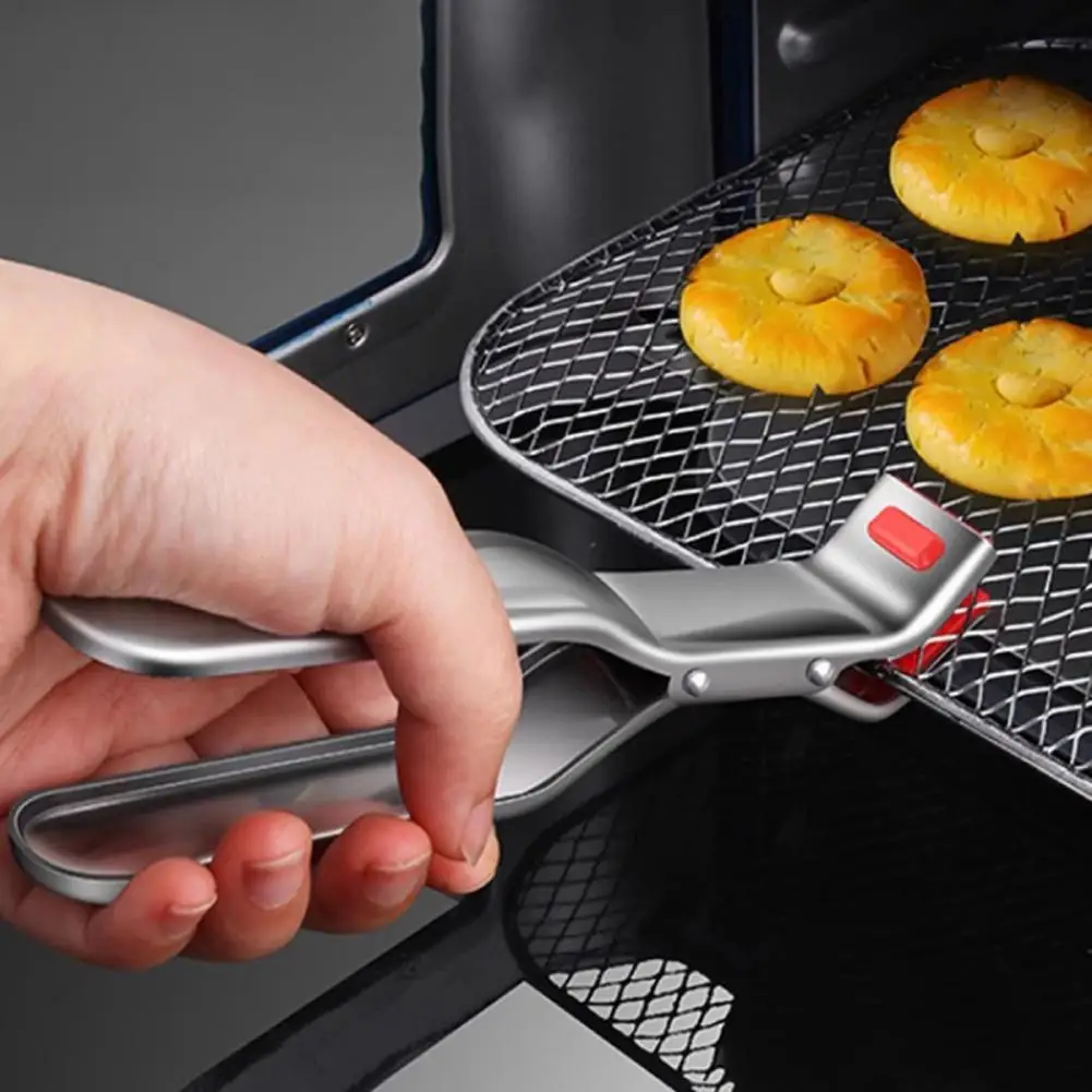 Kitchen Utensil for Hot Dishes Anti-scald Stainless Steel Dish Clip Heat Resistant Bowl Gripper Tongs Multi-angle Pan for Hot