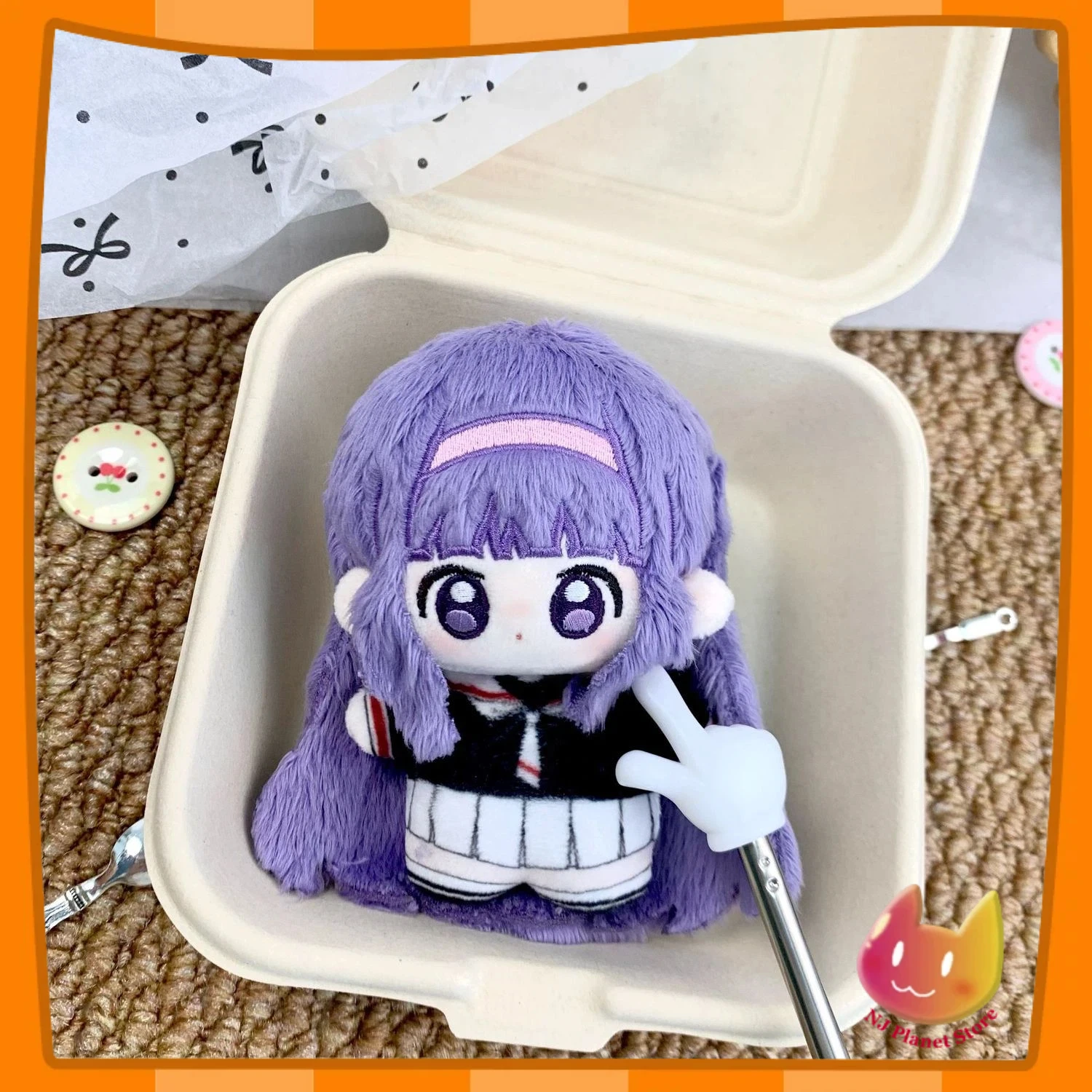 

10cm KINOMOTO SAKURA Plush Toy Pendant Cardcaptor Sakura Plushie Doll XMAS Tomoyo Daidoji Keychain Dolls Pendant Birthday Gi