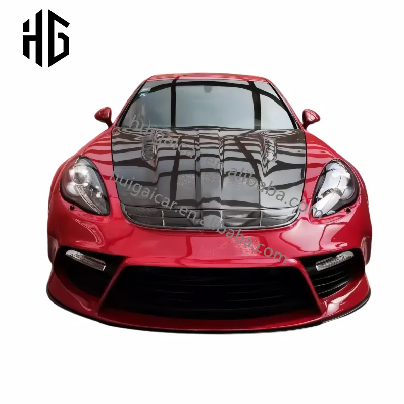 MSYスタイル 部分カーボンファイバー製 フロントリアバンパー（エキゾーストアセンブリ付き）サイドスカート ボディキット ポルシェ パナメーラ 970.1 970.2用