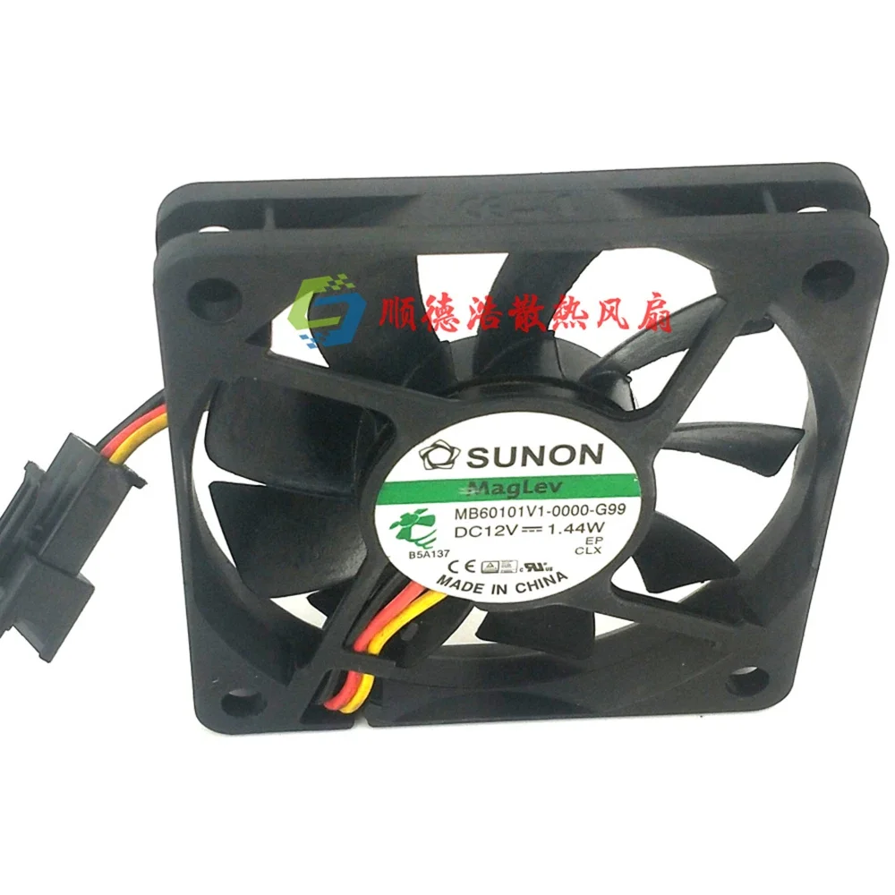 MB60101V1-0000-G99 6010 DC 12V 1.44W 6CM 2 / 3 line server fan