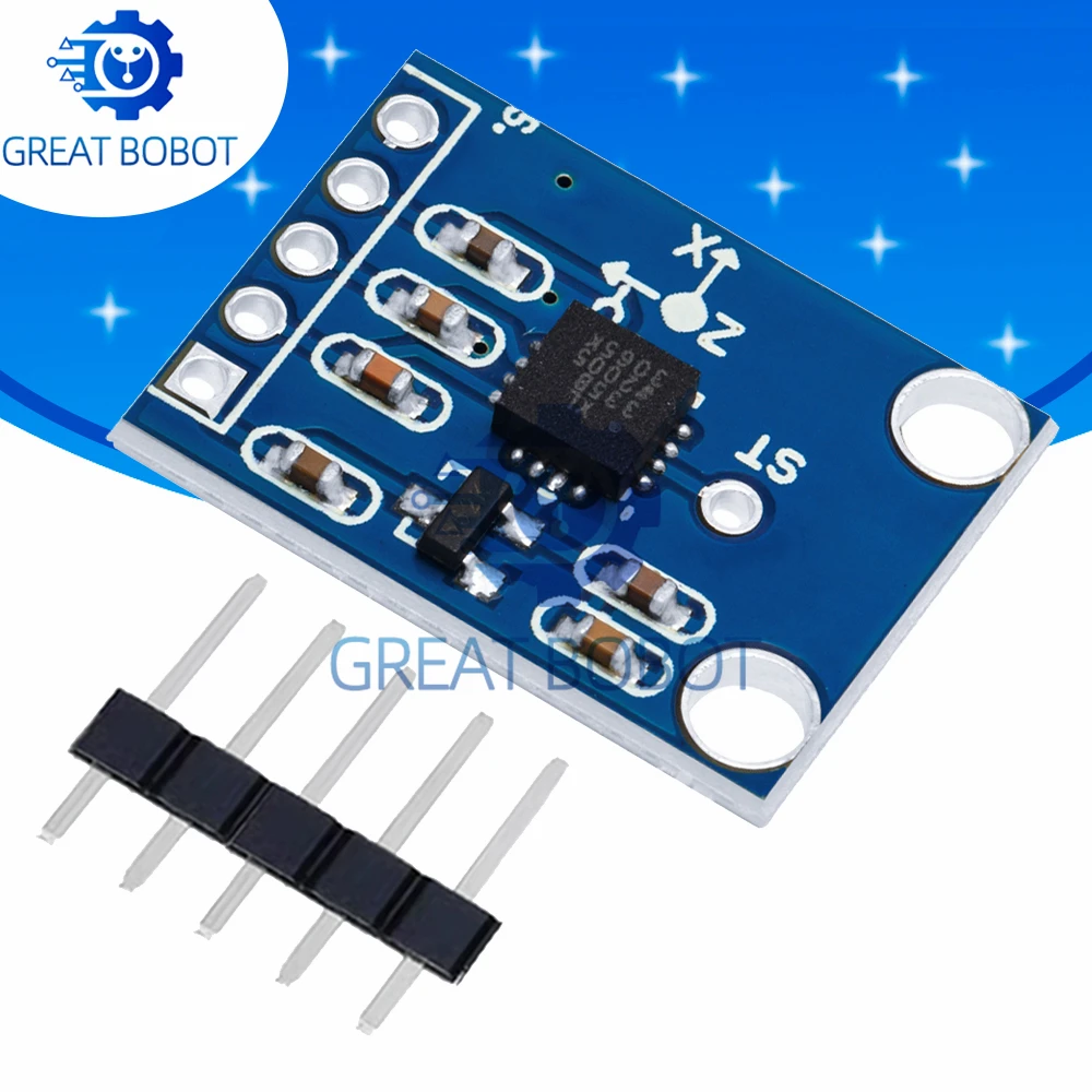 BS GY - 61 ADXL335 3 - مقياس التسارع التناظري للمحور - محول زاوية مع نطاق جهد 3 فولت - 5 فولت