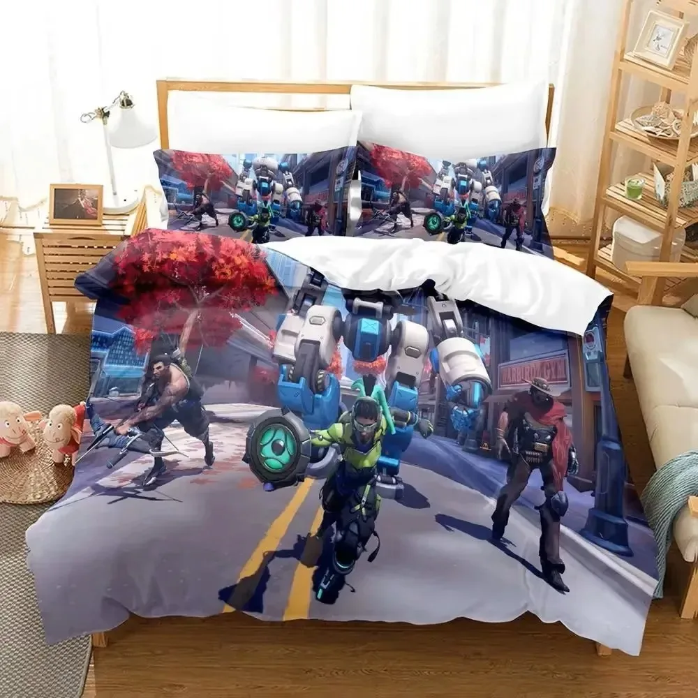 

Game Overwatchs Bedding Set Boys Girls Twin Queen Size Duvet Cover Pillowcase Bed Kids Adult Fashion Home Textileextile