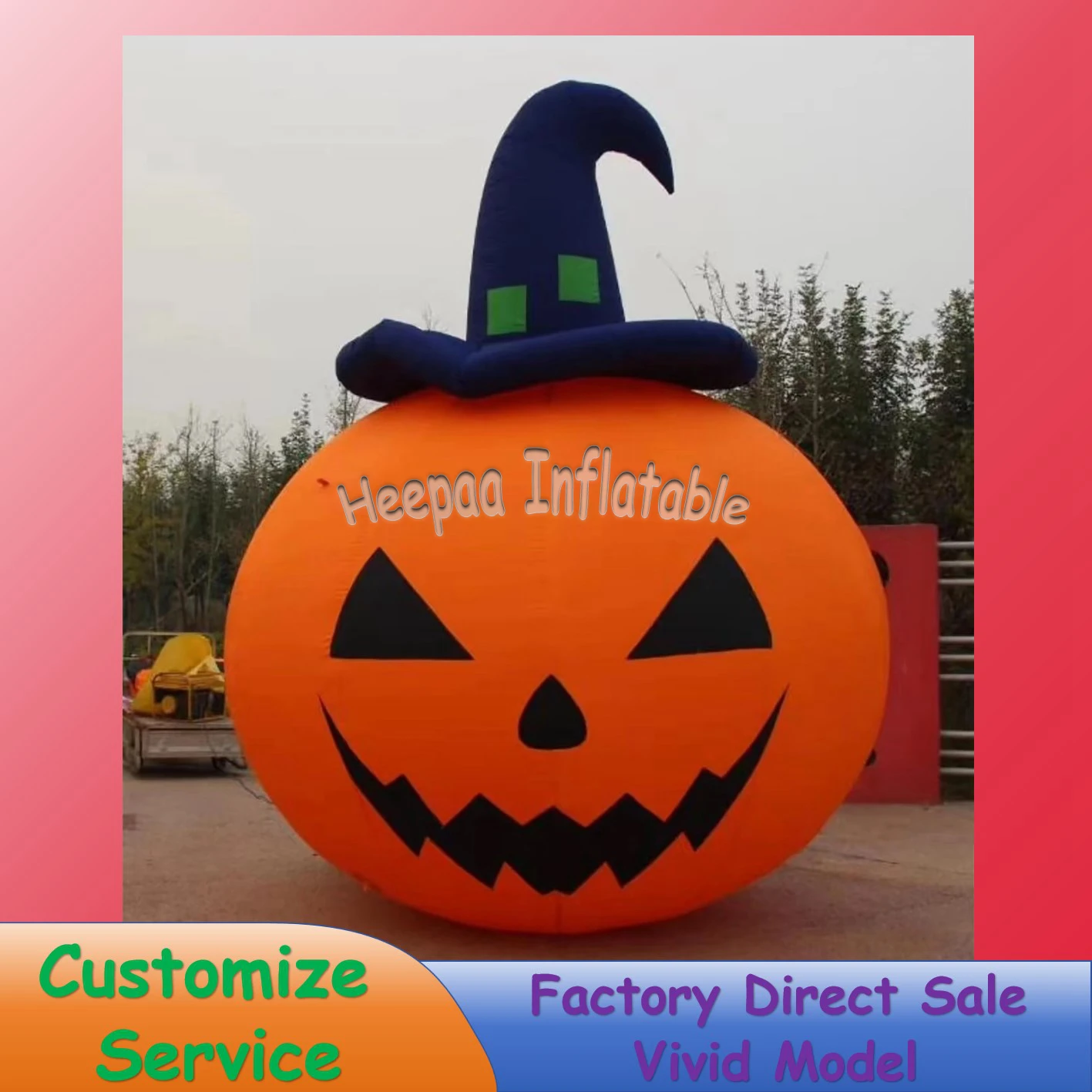 

Halloween Pumpkin Inflatable Cartoon Customize Large Outdor Advertising Inflatable Model For Event Party Stage Event Decor