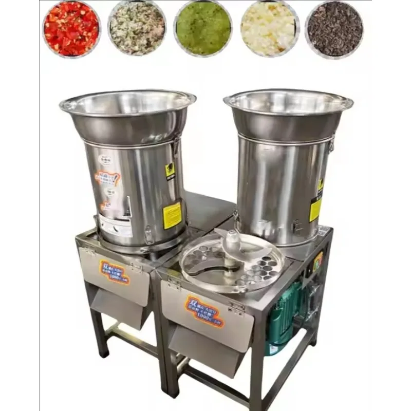 業務用電動野菜カッター、唐辛子、野菜、生姜、ニンニクの刻みに最適