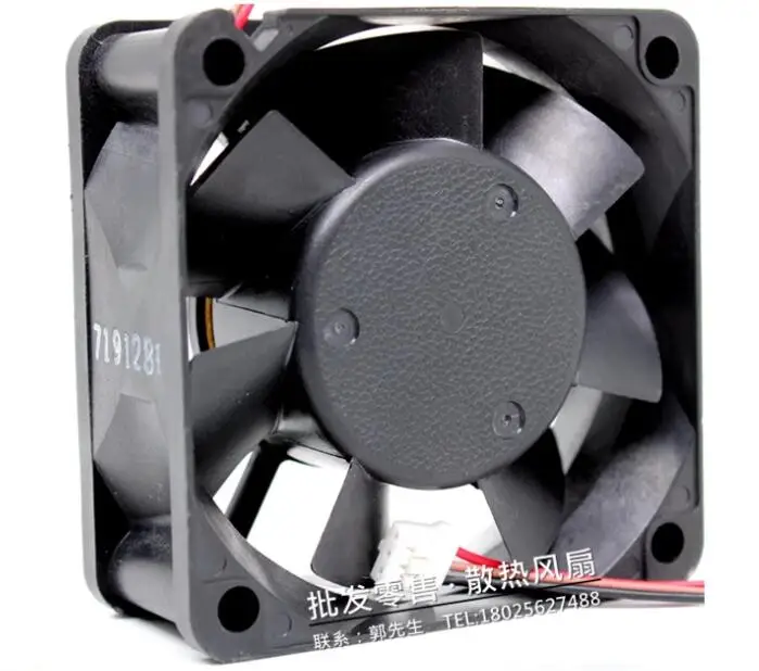 NMB 2410ML-05W-B57 B03 DC 24V 0.13A 60x60x25mm 3-Wire Server Cooling Fan