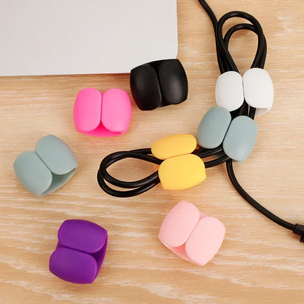 10/5/1PCS Multifunction Cable Organizer USB Holder Cable Management Clip Cord Keeper Headphone Earphone Phone Charger Wire Clips