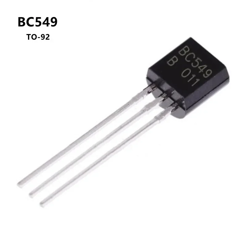 BC549 TO-92 NPN الترانزستور 0.1A 30V 100mA منخفضة الضوضاء مكبر للصوت bc 549 to92 DIP الصمام الثلاثي